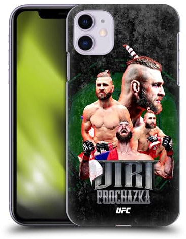 Head Case Designs Offizielle UFC Kampfausrüstung Jiri Prochazka Harte Rueckseiten Handyhülle Hülle Huelle kompatibel mit Apple iPhone 11