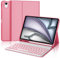 WAVATA Funda Teclado para iPad Air 11'' M3 2025/M2 2024 y iPad Air 5 2022 - Español Ñ Tecla para iPad Air 4 10.9'' 2020, Teclado Bluetooth Desmontable para Air 5 2022, Rosa Oscuro