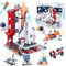 Space Shuttle Bauspielzeug, 855 Stücke Raumschiff-Bauset City Space Rakete Schiff Spielzeug mit Launch Control Center, STEM-Astronaut-Rollenspiel für Kinder im Alter von 6 8 9 10 11 12+ Jungen Mädchen