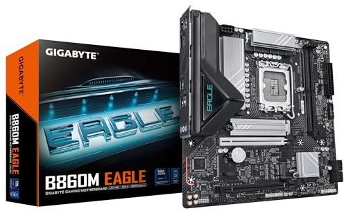 GIGABYTE B860M Eagle Mainboard - Intel Core Ultra CPUs, 6+1+2+1 Phasen VRM, bis zu 9066MHz DDR5, 1xPCIe 5.0 + 1xPCIe 4.0 M.2, 2,5 GbE LAN, USB 3.2 Gen 1