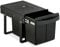 Relaxdays Poubelle encastrable pour la Cuisine, 2 bacs de 15 litres chacun, HLP : 34,6 x 34 x 51,8 cm, Noire