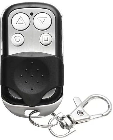 TNOMSNO 3 PCS Telecommande Universelle Portail, Telecommande Portail Compatible 433 MHz, Télécommandes Universelles pour Porte de Garage à 4 boutons Noir