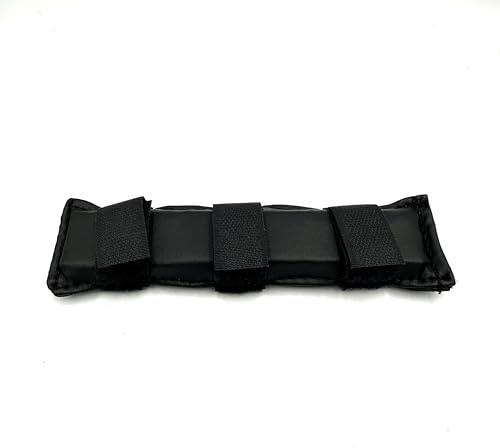 Equine Smile ES3023 Kinnkettenunterlage Kinnkettenschutz, Gel Schwarz | Kinnkettenschoner Curb Chain Guard Pferde Trensenzubehör Gebiss Zubehör Reiten Reitsport Soft
