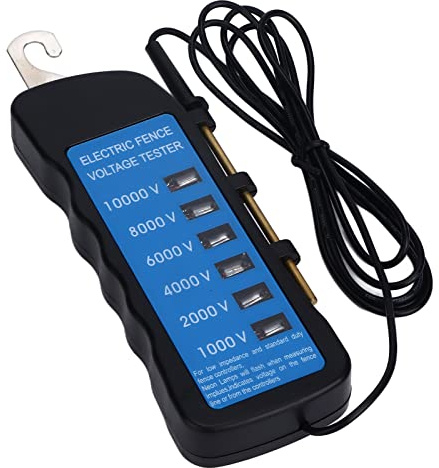 Wakects Tester Elettrico per Recinzione 1000-10000V,