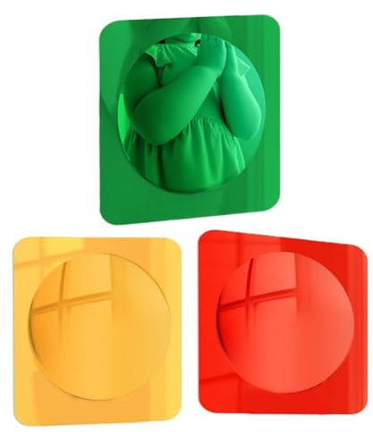 Sensorik Wandspiegel - Lustiges 3-Teiliges Interaktives Spielzeug,Acryl Sensorik Blasen Spiegel | Für Zuhause, Spielzimmer, Klassenzimmer, Kinderzimmer, Kindergarten, Tagesstätte und Bildung