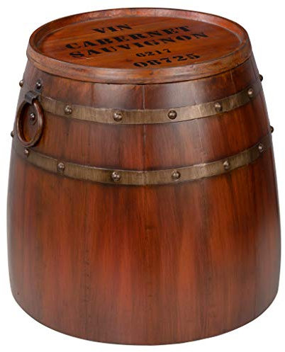 Design Toscano Französisches Weinfass Beistelltisch, Metallwaren, vollfarbe, 48 cm