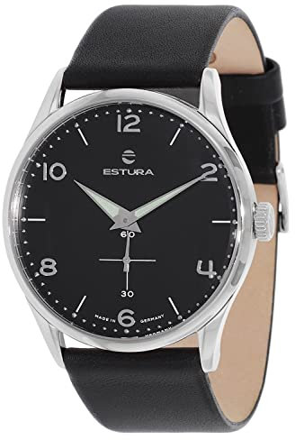 Estura Armbanduhr Big Shot Zeitlose Herrenuhr Made in Germany, Elegante Geschenkidee für Herren, 6000-02