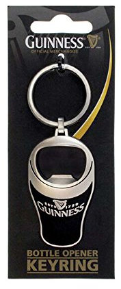 Guinness Pint Cap Opener 3D Keyring