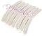 LOHAS Home 10er-Pack Kleiderbügel mit Anti-Rost-Haken und gefüllt mit Satin, Gorgeous, Blass Elfenbeinfarben Satin gepolsterte Kleiderbügel, Cremeweiß