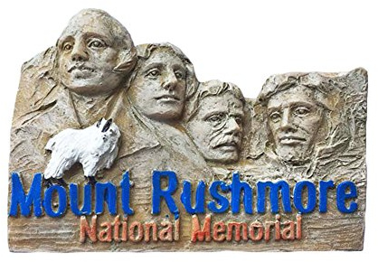 USA Mount Rushmore Kühlschrankmagnet, 3D-Reiseaufkleber, Souvenirs-Kollektion, Heim- und Küchendekoration, USA Kühlschrankmagnet aus China
