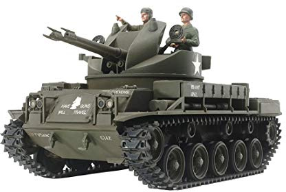 Tamiya 300035161 Military 1:35 US Flak Tank M42 Duster, Faithful Replica, Model Building, Plastic Kit, Crafts, Hobby, Gluing, Plastic Kit, Assembly, Unpainted