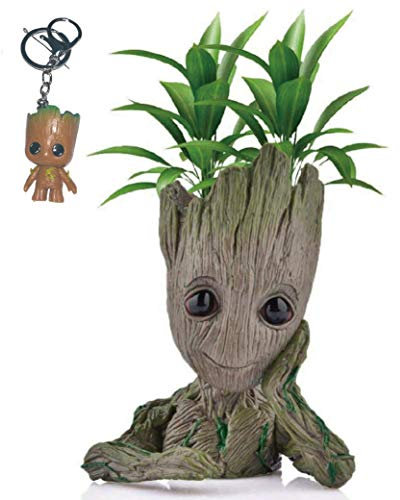 Kyhon Baby Groot Maceta - Maravillosa Figura de acción de Guardians of The Galaxy para Plantas y bolígrafos y Plumas Decoración de Habitaciones para niños de Familia, macetas, Regalos para niños