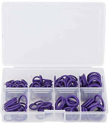 EBTOOLS Kit de joint de système de climatisation, 145Pcs Système de climatisation automobile Joints toriques Ensemble d'accessoire de kit de véhicule de climatiseur de voiture