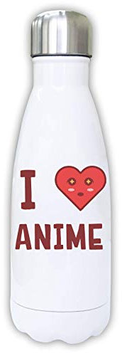 I Love Anime Kawaii Cute Heart Sparkle Thermal Water Bottle