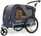 DOGGYHUT® Premium Large 2 in 1 Hunde fahrradanhänger & Hundebuggy Jogger Hundeanhänger groß ca. 270 Liter Volumen für mittelgroße und große Hunde bis 35 kg
