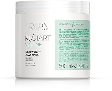 REVLON PROFESSIONAL RE/START Volume Lightweight Jelly Mask, 500 ml, leichte Haarmaske für trockenes, feines Haar, Maske spendet Feuchtigkeit ohne zu beschweren, Haarkur gegen Haarbruch