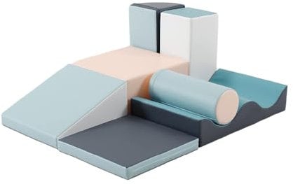 IGLU SOFT PLAY Discoverer Set Softbausteine Riesenbausteine Schaumstoffbausteine Großbausteine 7 Stück (Pastel)