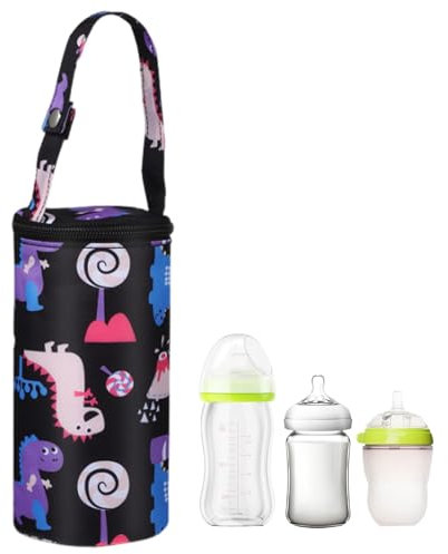 Borsa Isolante per Biberon,Borsa da Viaggio Portatile per Biberon,Borsa termica con strato isolante,mantiene i liquidi caldi e freddi,Adatto per uso domestico,viaggi e auto