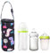 Esenlong Trinkflaschenträger Baby Wasserflasche Isoliertasche Milchflaschenhalter Hängende Thermotasche für Baby Wasserflasche, Dunkle Farbe, Modern