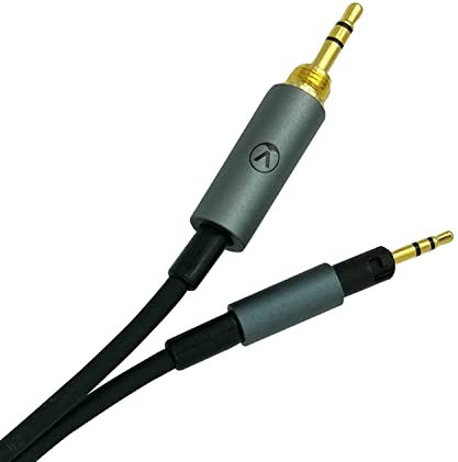 Austrian Audio HXC1M2 Audio-Kabel mit 3,5 mm Klinkenstecker und Schraubgewindesicherung (Länge: 1,2 m, Bajonettverschluss Hörerseitig, Anschlusskabel für HiX-50/55 Kopfhörer), Schwarz