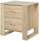 HOMCOM Mesita de Noche Mesilla de Noche con Cajones y Estilo Moderno Mesa Auxiliar para Dormitorio Salón 48x39x54 cm Natural