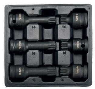 YATO Socket Spanner Set YT-10652 43, 78 mm Chrome-Molybdenum Steel