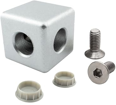 KLAK 40 - 2-Wege Würfelverbinder Eck-Verbinder für Aluprofil 40x40 1 Stück