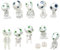 10 Elfos de Árboles Luminosos, con 2 Elfos de Polvo Luminosos, Accesorios de Jardín de Fantasmas Luminosos, Accesorios de Estatuas en Miniatura, Mini Decoración de Jardín, para Plantas en Macetas.
