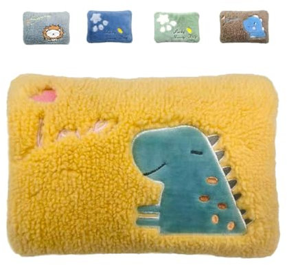 Bouillotte électrique avec doublure en peluche douce, coussin amovible et lavable, 500 W ; Chauffe-mains et pieds ; Idéal pour réduire les douleurs musculaires, dorsales et menstruelles