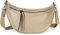 styleBREAKER Women's Half Moon Crossbody Shoulder Bag, detachable adjustable shoulder strap, solid color handbag 02012386, Colour:Gold