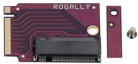 Suckoo for Rog Ally Pocket PC 2280 Replacement 2230 SSD Expansion High Capacity Adapter Plate NVME M-Key NGFF M.2 PCIE 4.0 Gold Finger Adapter 90 Degree Pocket PC Internal Accessory Converter