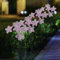 hellum 4er Set LED solar Blumen mit jeweils 5 LED, Solarlampen für außen mit Blume und Erdspieß, Solarlicht als Garten Licht, Solarbeleuchtung für außen 151480
