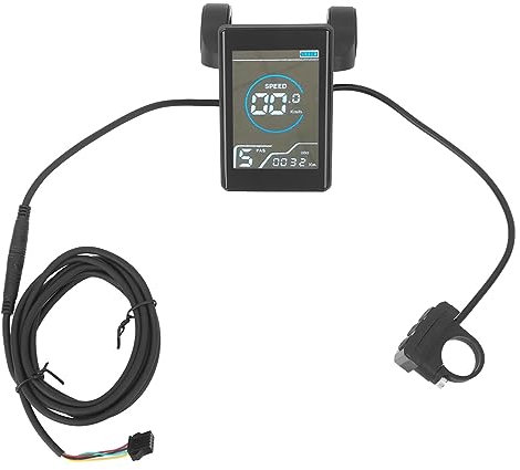 Serlium Electric Bike LCD Display Waterproof Multifunctional LCD Color Display Meter Control Panel for Bike Scooter Modification