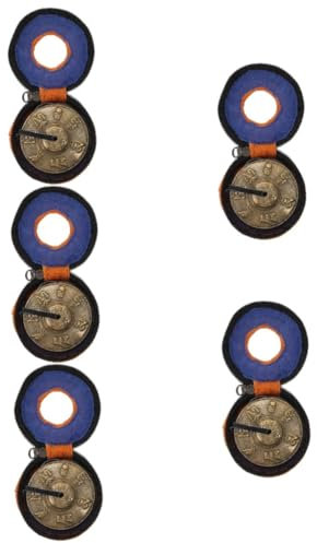 5 Sets Touch The Bell Professionelle Becken Nepal Becken Glockenspiel Meditationsglocke Behälter Becken Glocke Roter Kristall Auto Dekor Tingshas Tibetische Glockenspiele Yoga Mini Kupfer Handglock