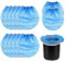 Bisienya 12 Pcs Paint Strainer,Paint Strainers,Paint Strainer Bag,Fine Mesh Filter Bag for 2 Gallon Bucket Strainer Paint Filtering Bag with Elastic Top Opening for Hydroponics Paint Gardening (Blue)