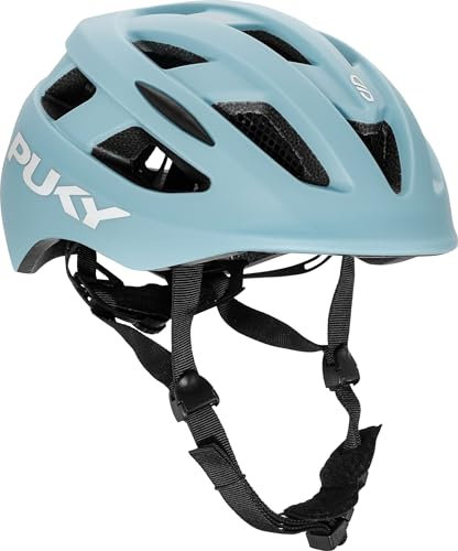 Set Puky Kinder Helm PH 8 PRO blue & Tuch Blaubaer | Fahrradhelm Maximaler Schutz & Belüftung | Leichtgewicht | Sichtbarkeit durch Licht-Modul | Ideal für Sicherheit und Komfort auf dem Fahrrad
