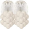 34 Pack Tumble Dryer Balls Bulk, Handmade Cotton Wool Balls, Reusable Natural Laundry Ball, Organic Fabric Softener Balls for Hotel Laundries Apartments Gymnasiums Salons(7cm)