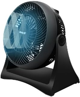 Shop air TurboForce 8 Inch Wall Mounted Desk Fan, High Speed Cooling Table Fan, 3 Speed, Quiet Operation, 120° Adjustable Tilt, Home and