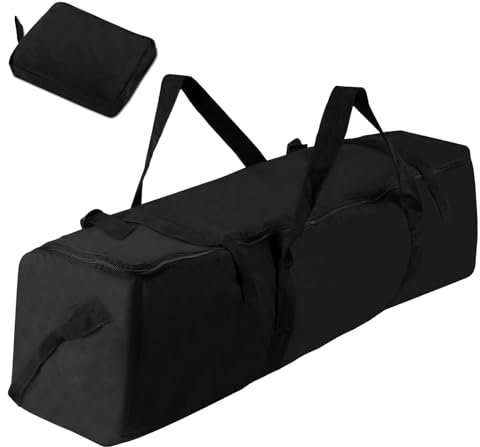 Zelttasche 30 x 80cm, Faltbare Zeltstangen Tasche, wasserdichte Oxford Stativtasche,Reisetasche mit Doppelgriffen, Aufbewahrungstasche für Zeltstangen/Campingzubehör/Angelruten