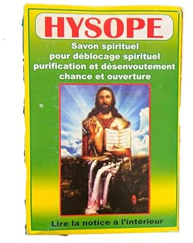Spirituelle Seife mit Ysop – Reinigung und Energieschutz – 100 % natürlich – Duo Seife und Spirituelles Badewasser