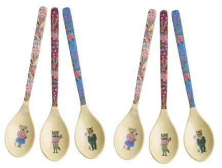Rice, lot de 6 Cuillères à café - Multicolore - Nathalie Lété Print (MELSP-SNATXC)