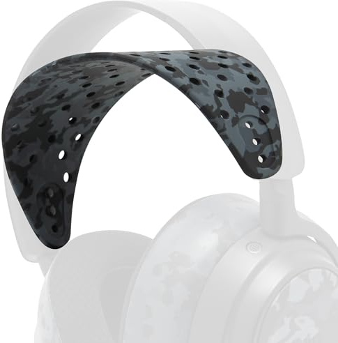 WC HeadbandZ Arctis Nova V2 – Breites Silikon-Kopfband für Arctis Nova | Von Wicked Cushions | Breiteres gewichtsverteilendes Design, weicheres, flexibles Silikon | Black Camo