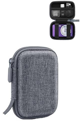 daunke Premium Quality Digital Hard Camera Case, EVA Material, Waterproof & Anti-Scratch, Portable - Compatible with Sony/Nikon/Canon/Samsung/Fujifilm - Case Only (Grey)
