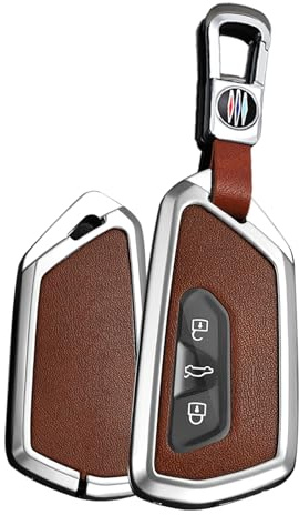 Rondrive Convient pour clé de voiture VW Cupr-a Formentor Born Ateca Leon Terramar Tavascan Cuir synthétique 3 boutons