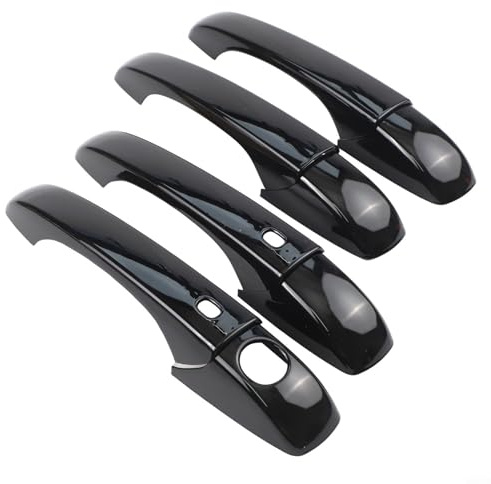 HpLive Außentürgriffe Glänzend Schwarz Kompatibel Mit Für DODGE Für CARAVAN 2011-2022 Für CHRYSLER Town Country Für JEEP Grand Für DURANGO ABS Zubehör