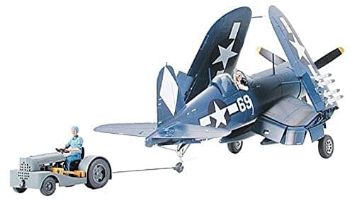 TAMIYA 300061085 Car 300061085-1:48 Vought F4U-1D Corsair, Faithful Replica, Plastic, Crafts, Model kit, Assembly, unpainted, Blue, Mittel