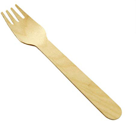 drinkstuff Biodegradable Tableware: Wooden Forks Pk 100