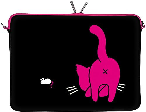KITTY TO GO LS141-15 Designer Notebook Sleeve Housse Pour Ordinateur Portable 15,4 jusqu'à 15,6 (39,1 - 39,6 cm) Large Neoprene Pochette Sacoche
