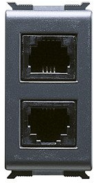 Telefon-ANSCHLUSSDOSE RJ11ISDN 6/4 DOPP.