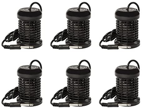 6x Bobine d'électrode à réseau d'ions avec fiche jack 6,3mm pour Detox Ion Cleanser, Royal Spa et autres appareils, noir